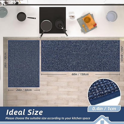 BEQHAUSE Kitchen Rugs and Mats 2PCS Non-Slip, Machine Washable Rugs - Image 2