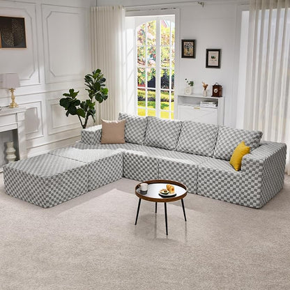Hobestluk Modular Sectional Sofa Memory Foam Couch Sofa Bed Loveseat - Image 8