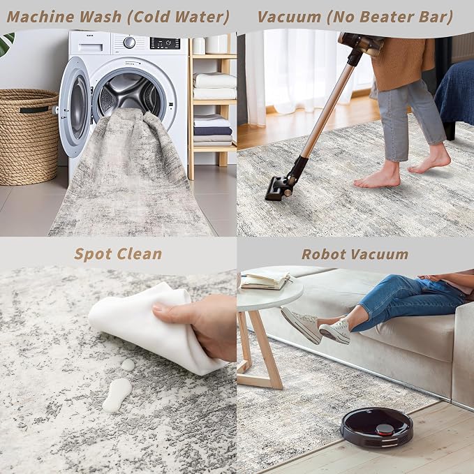 3x10 ft Long Hallway Runner Rug – Non-Slip Washable Kitchen Floor Rug - Image 8