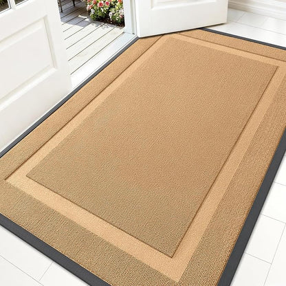 OLANLY Front Door Mat Outside 59x34, All-Season Heavy-Duty Rubber Doormat | by OLANLY