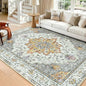 RELEANY Washable Area Rug, Water Repellent, Pet Friendly, Vintage Floral Boho by RELEANY