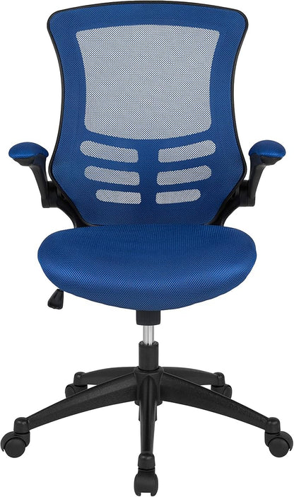 Flash Furniture Kelista Mid-Back Blue Mesh Swivel Ergonomic Task Office Chair - Image 10