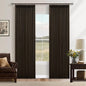 Chocolate Brown 84 Inch Blackout Pinch Pleated Curtains 2 Panels | Thick Linen by Twodrapes