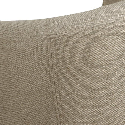 HomePop Barrel Shaped Accent Chair, Light Brown - Image 8