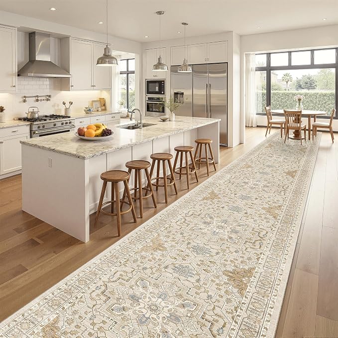 Madane Hallway Runner Rug 3x20 Washable Kitchen Runners 20ft, Soft Low-Pile - Image 4