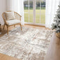 UERMEI Square Area Rugs : Washable 5x5 Neutral Modern Abstract Carpet by UERMEI