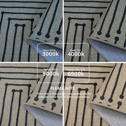 Lahome Boho 3x5 Outdoor Rugs for Entry, Washable Easy Jute Rug | Maze Lines - Image 6