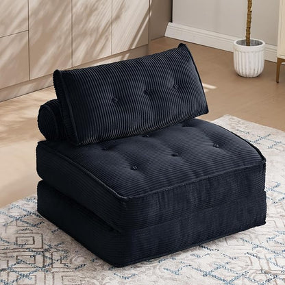 Folding Sofa Bed Convertible Sleeper Chair 33" by VIKAYAMICS