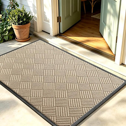 Front Door Mat, Heavy Duty Waterproof Doormat 73"x46", Stain Fade Resistant by WELDUN%E2%80%94IdealChoiceforHome