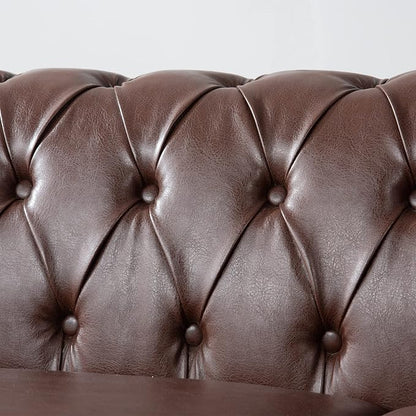 GDFStudio 84" Chesterfield Tufted Sofa Couch - Image 7
