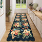 DUKINO 3x8 Kitchen Runner Rug, Floral Washable Rug by DUKINO