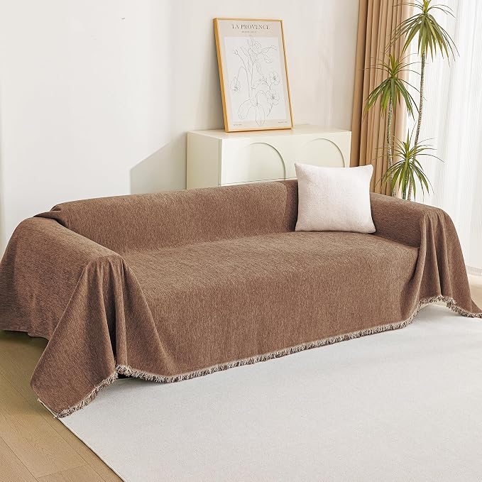 MYSKY HOME Couch Covers for 2 Cushion Couch Sectional Sofa, L Shape Sofa - Image 8
