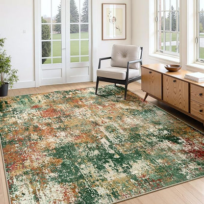 RELEANY Washable 7'x9' Abstract Area Rug - Image 9