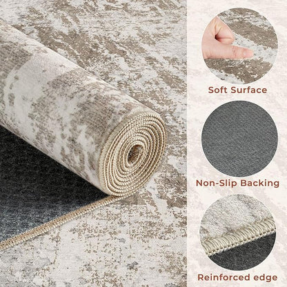 DMOYEST 8ft Round Washable Area Rug - Image 6