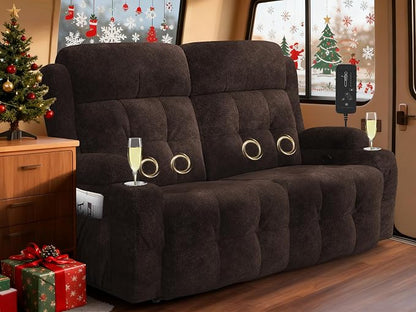 RV Loveseat Recliner Sofa, Wall Hugger Double Recliners by TiooiiReclinerSofa