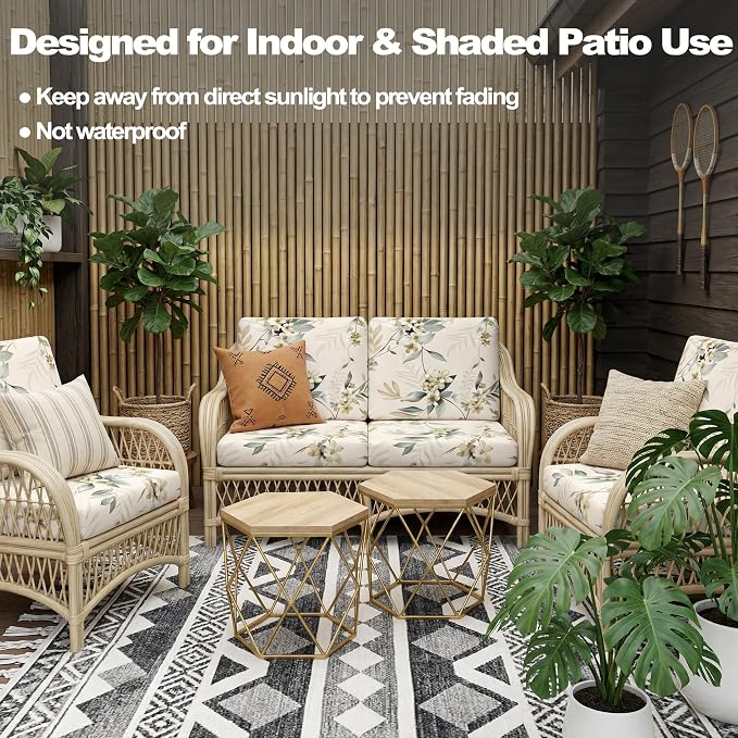 CALBODE 12 Pcs Stretch Indoor/Outdoor Seat Cushion Covers, - Image 5