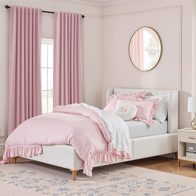100% Blackout Curtains 84 Inch Length 2 Panels Set - Image 9