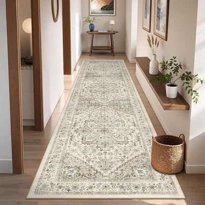 Runner Rug 2x8 Runners for Hallways Washable Rugs, Non Slip Low Pile Soft by Restydon