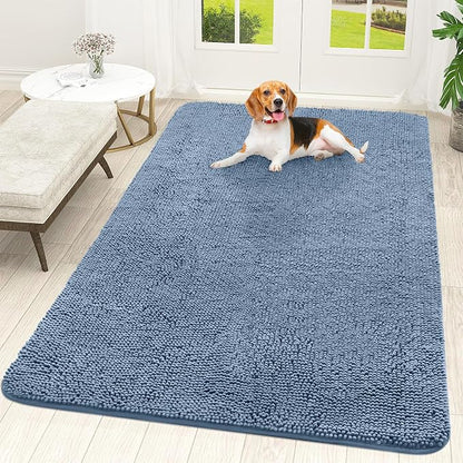 OLANLY Dog Door Mat for Muddy Paws 70x46, Super Absorbent Chenille Mud Mat | by OLANLY