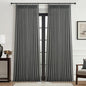 Extra Long Floor to Ceiling Dark Grey Bedroom 108 Inch Curtains, Pinch Pleated by PleatedDrapes