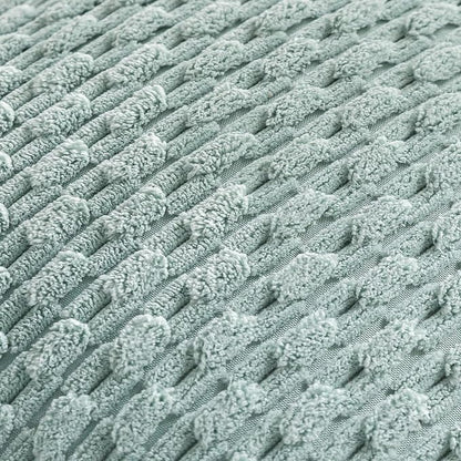 Set of 4 Aqua Decorative Throw Pillow Covers 18x18 Inch Corduroy Pillow Covers - Image 6