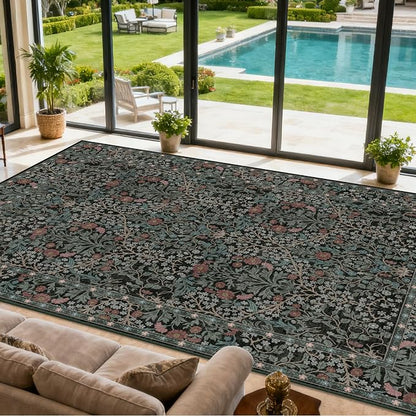Area Rug for Living Room, 10x12 Large Washable Rugs for Dining Room, Non Slip - Image 2