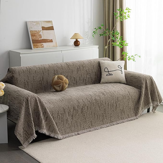 MYSKY HOME Couch Covers for 2 Cushion Couch Sectional Sofa, L Shape Sofa by MYSKYHOME