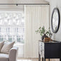 Natural Pinch Pleated Linen Curtains 112 Inches Long 2 Panels Set | Memory by Twodrapes