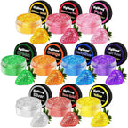 Edible Glitter - 10 Colors Luster Dust Edible Set for Drinks, Food Grade Edible Glitter Dust for Cake Decorating, Cocktail, Fondant, Strawberries, Candy, Cookie, Chocolate. Vegan and Gluten Free - 4g/bottle
