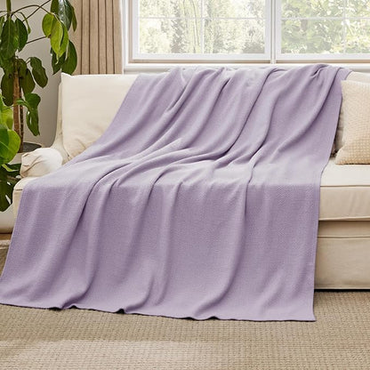 Bedsure GentleSoft 100% Cotton Large Throw Blanket - Image 5