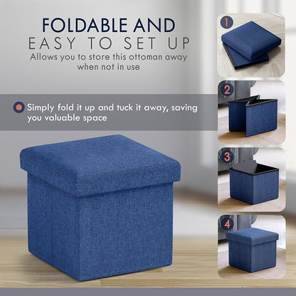 Ornavo Home Small Storage Ottoman, - Image 5