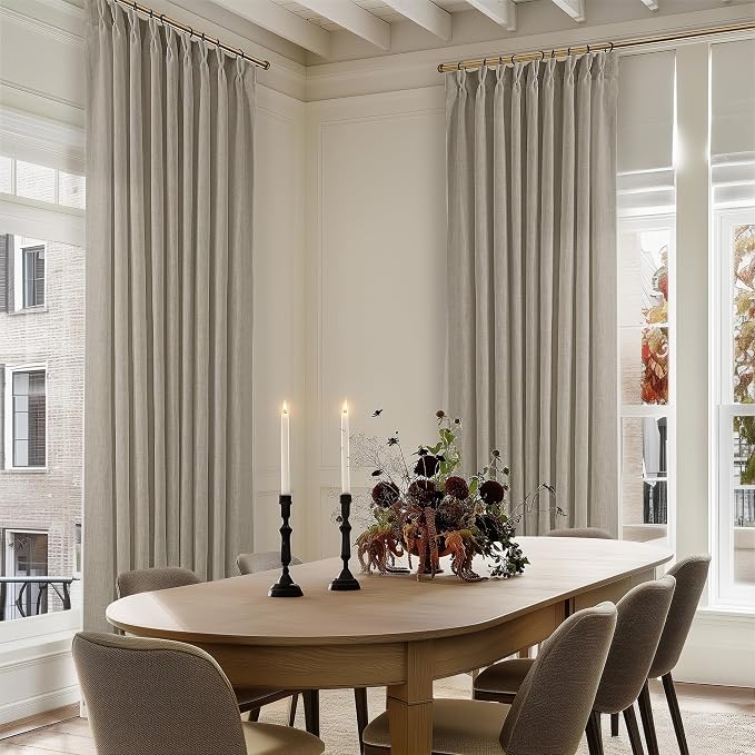 Extra Wide Curtains 84 Inches Long 60 Inch Width Burlywood Birch | Pinch - Image 7