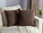Stellhome Fall Burlap Throw Pillow Covers Solid Farmhouse Linen Pillowcase by Stellhome