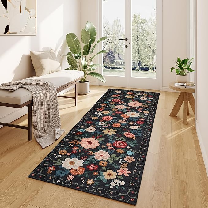 DUKINO 2.6x8 Runner Rug, Washable Runner Rug - Image 4