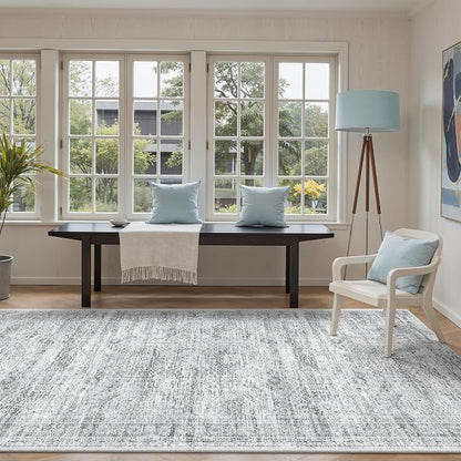 Soalmost Washable Hallway Runner Rug 4x10 Kitchen Entry Rugs Non-Slip, Stain - Image 4