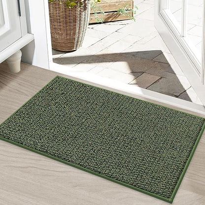 BEQHAUSE Dirt Trapper Door Mat 20" x 32", Non-Slip Washable Doormats, Low by BEQHAUSE