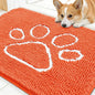 OLANLY Dog Door Mat for Muddy Paws 30x20, Paw Print Design Chenille Mud Mat | by OLANLY
