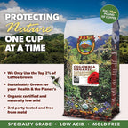 Low Acid Organic Coffee – Whole Bean, Mold-Free & Stomach Friendly by Java Planet, Colombian Single Origin Coffee, Medium Dark Roast, Smooth Full Flavored, 1LB Bag