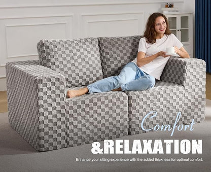 Modular Sectional Sofa 2 Seater Loveseat Modular Couch - Image 3