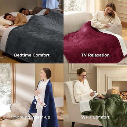 Bedsure Heated Blanket Full Size, Soft Electric Blanket - Image 7