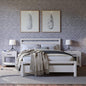 Grain Wood Furniture Loft Full Size Solid Wood Bed, Brushed White by GrainWoodFurniture