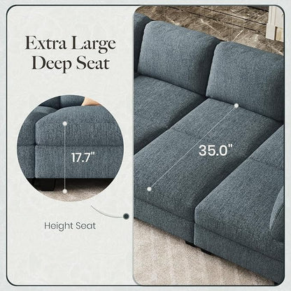 Belffin 86.2" Sectional Sleeper Sofa Bed - Image 4