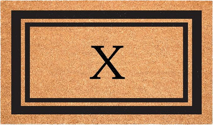 Calloway Mills 152962436X Black Border 24" x 36" Monogram Doormat by Callowaymills