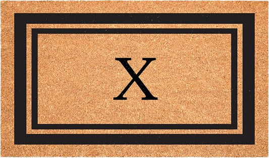 Calloway Mills 152962436X Black Border 24" x 36" Monogram Doormat by Callowaymills