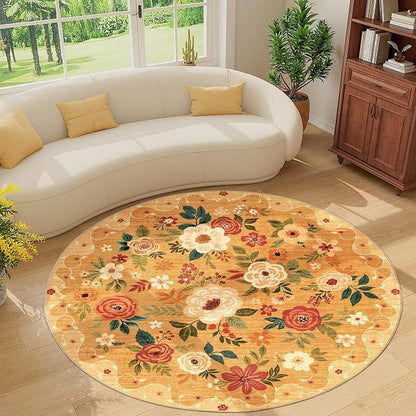 DUKINO 6ft Round Rug, Soft Washable Circle Rug - Image 9