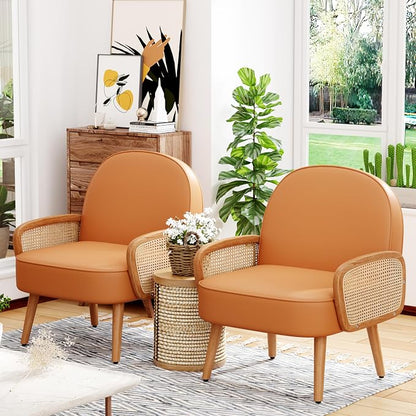 Aklaus Mid Century Modern Accent Chair Armchair - Image 6