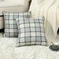 Stellhome Pack of 2 Linen Buffalo Check Throw Pillow Covers Farmhouse Plaid by Stellhome