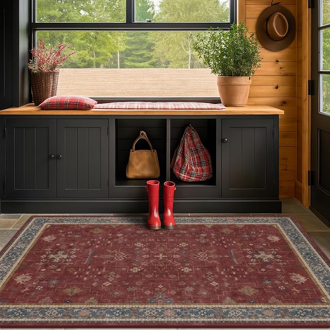 Turkish 4x6 Rug for Living Room Small - Image 6