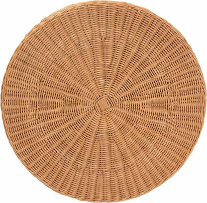 Bali & pari Dayo Scalloped Natural Rattan Console Table - Image 10