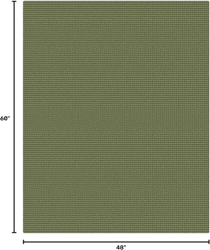 KOZYFLY Washable 4x5 Entry Woven Area Rug, Braided Throw Rugs - Image 2